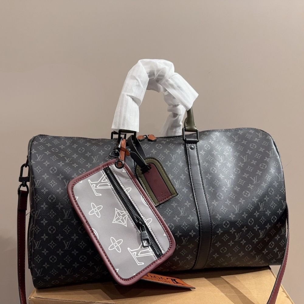 L0vis Vvtt0n Keepall Bandoulière 50 Monogram Canvas Black 50Cm
