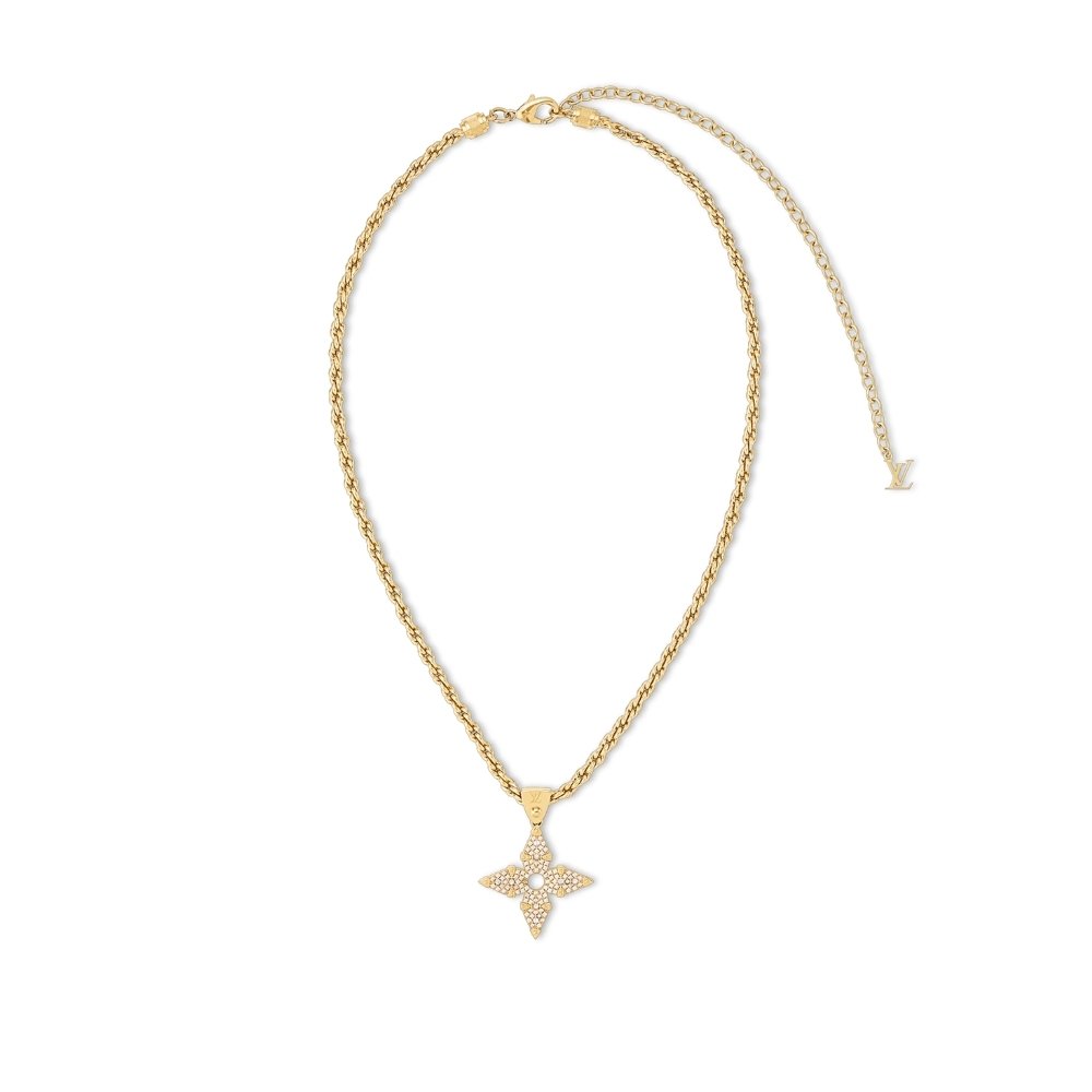 L0vis Vvtt0n Lv Rope Pendant Necklace Gold M01751