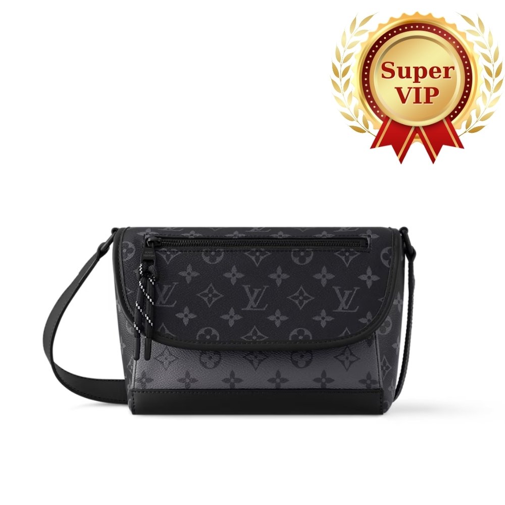 [S*per Vip 1:1] L0vis Vvtt0n Pulse Messenger Bag Monogram Black 26Cm M12681