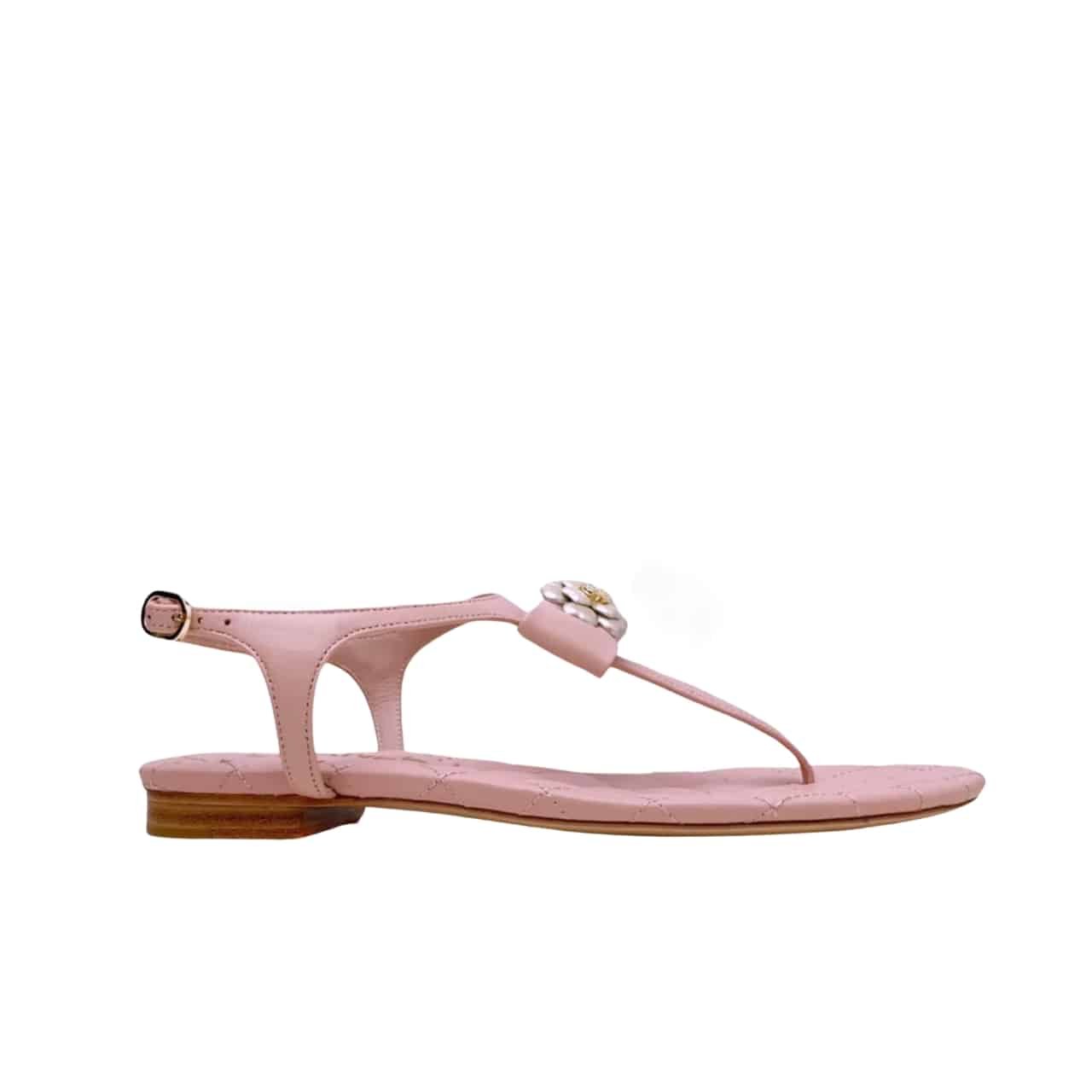 Ch**el Sandals Pink G45258 X01000 Ns099