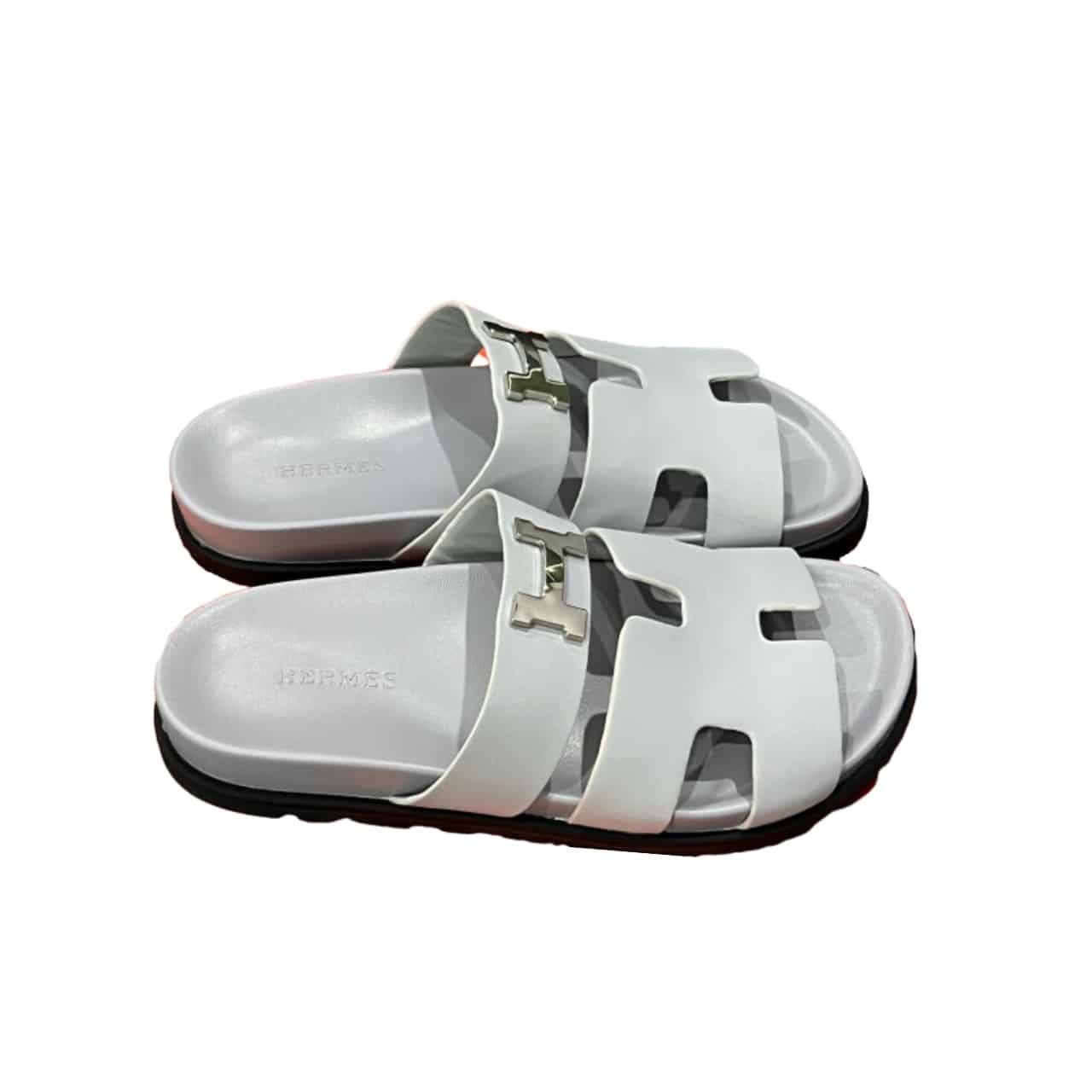 H**me5 Chypre Sandal H Logo Silver Hardware Light Grey