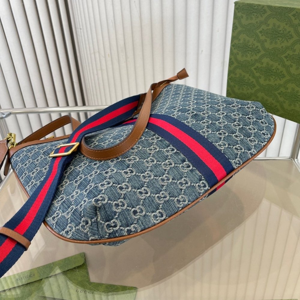 Gvc*1 Ophidia Small Shoulder Bag Blue 42Cm