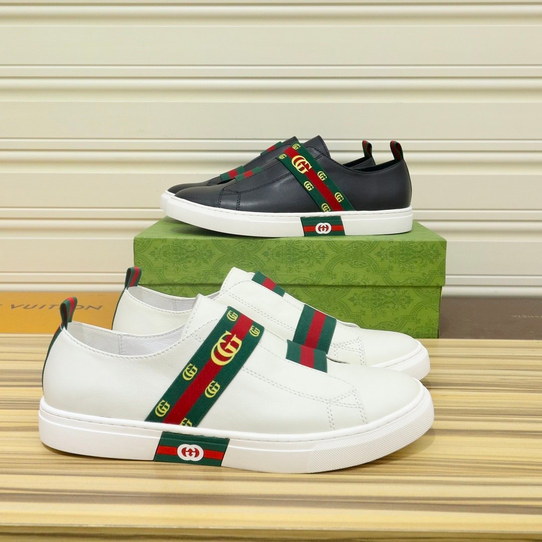 Gvc*1 Gg Slip On Sneaker Leather White