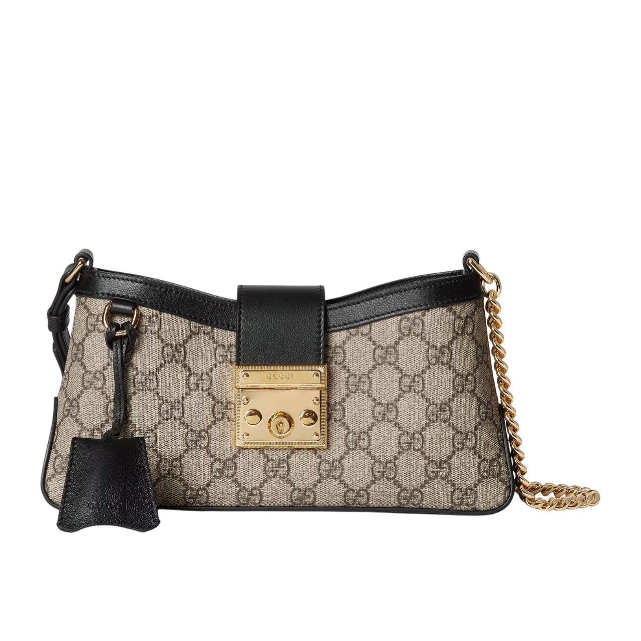 Gvc*1 Padlock Small Shoulder Bag Black 25Cm 811705 Khnkg 9769