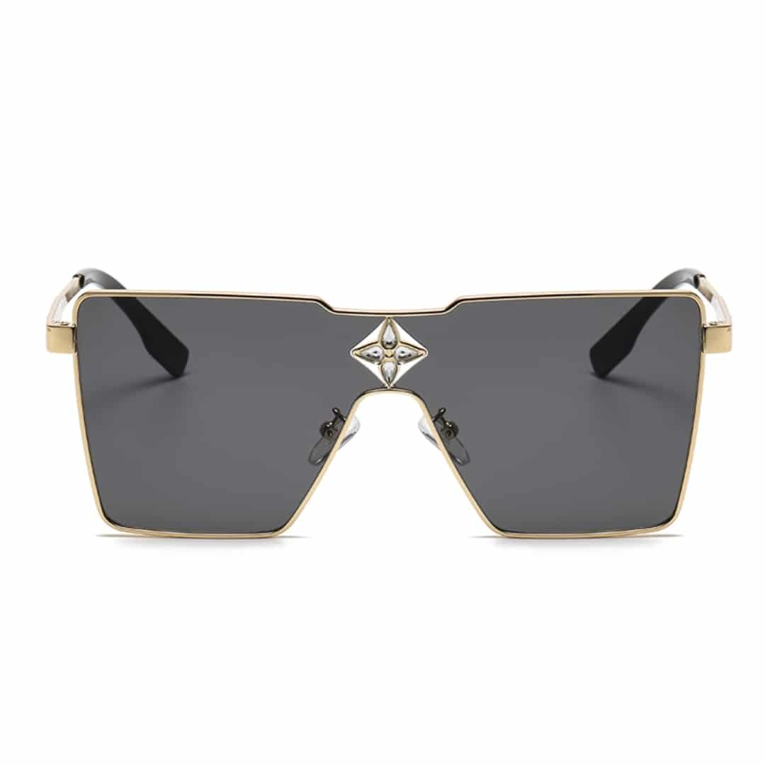L0vis Vvtt0n Cyclone Metal Sunglasses Gold Hardware Black Z1700U
