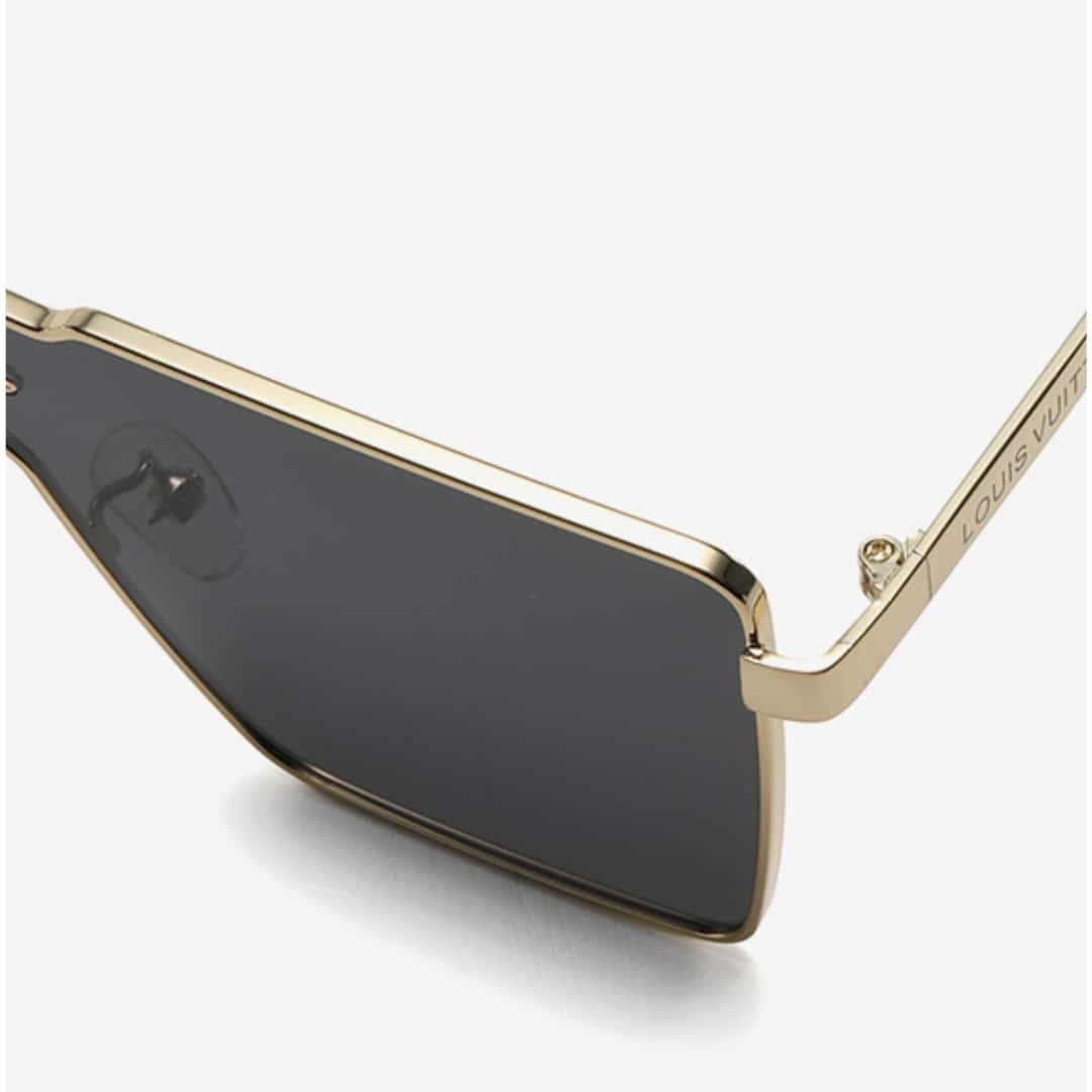 L0vis Vvtt0n Cyclone Metal Sunglasses Gold Hardware Black Z1700U