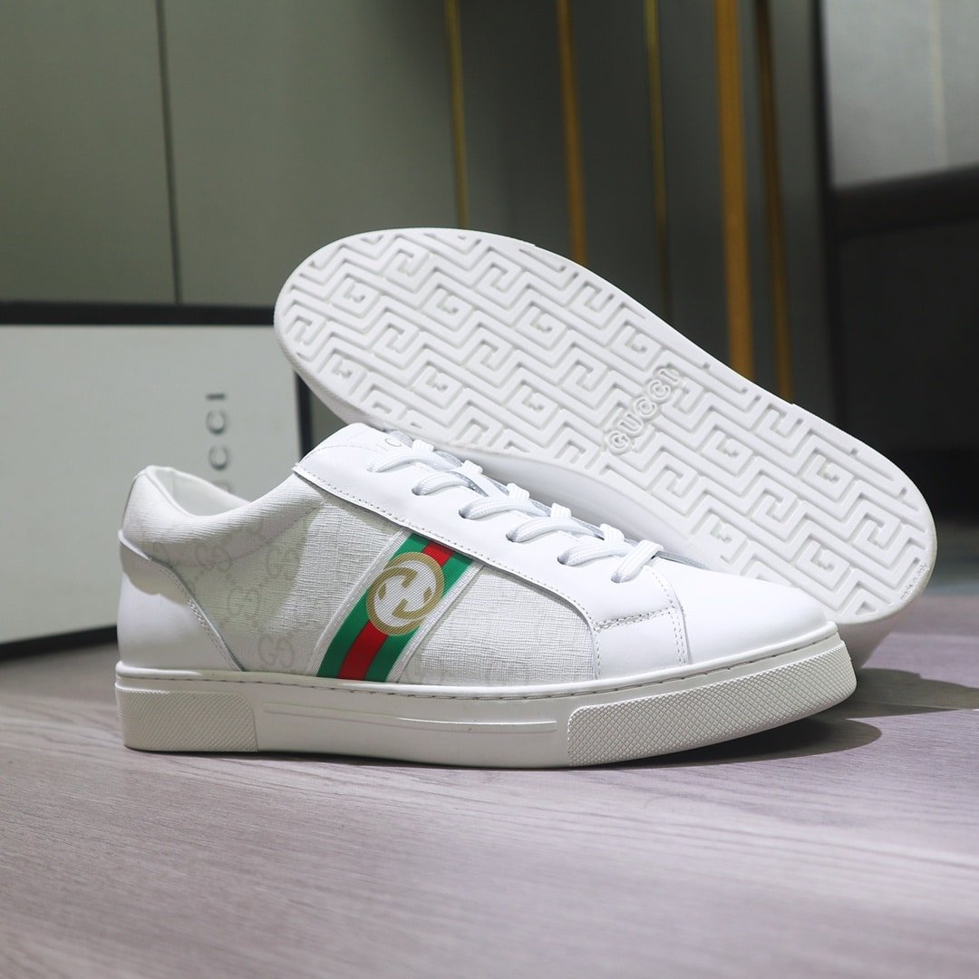 Gvc*1 Gg Svp*me White Sneaker Gg With Web