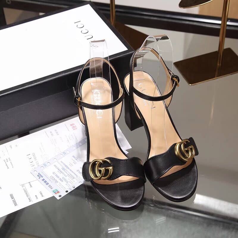 Gvc*1 G Mid Heel Sandal Black ‎453379 A3N00 1000