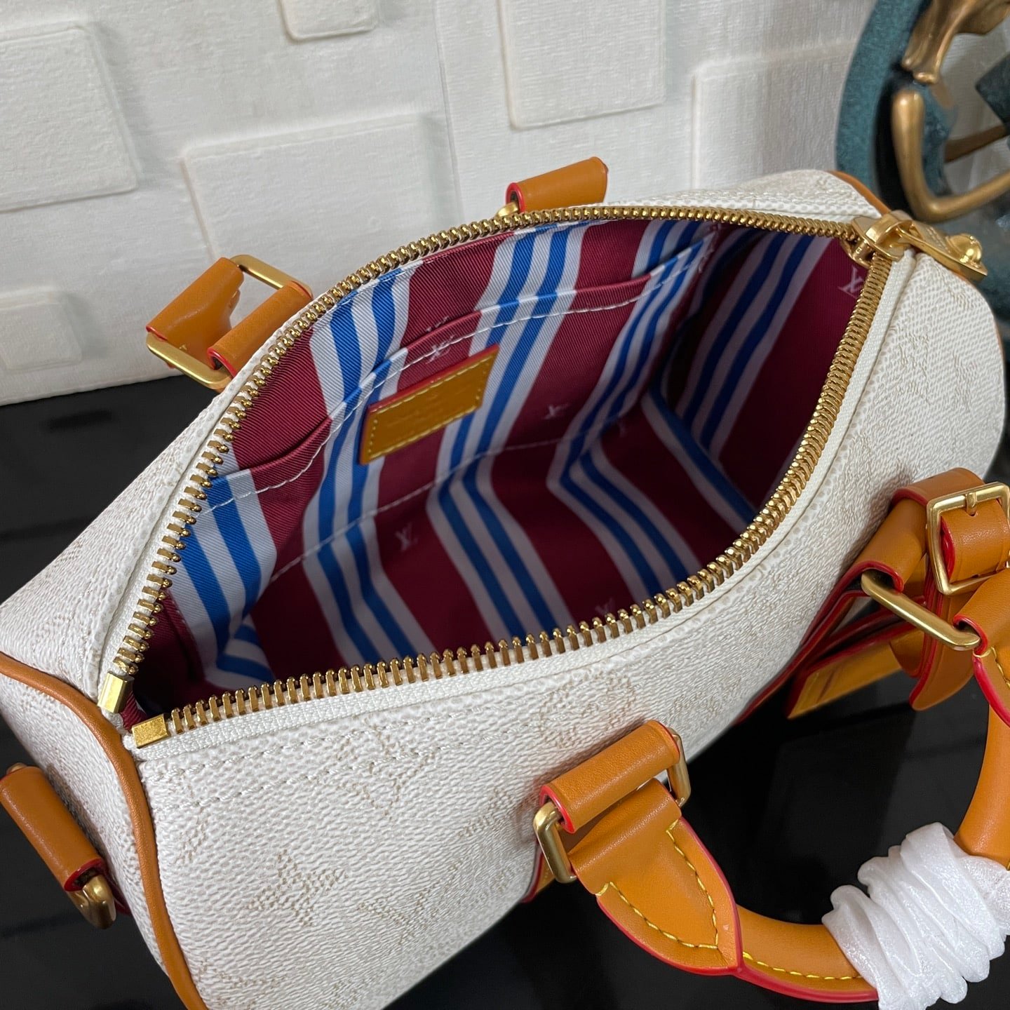 [S*per Vip 1:1] L0vis Vvtt0n Keepall Bandoulière 25 Off White 25Cm M15076