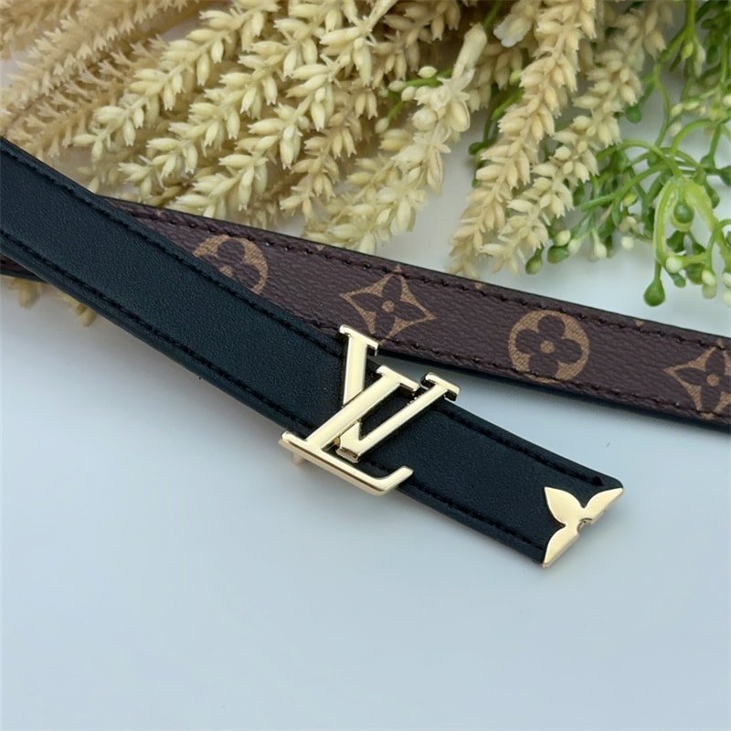 L0vis Vvtt0n Pretty Lv Double Sided Belt Black 20Mm M8232X