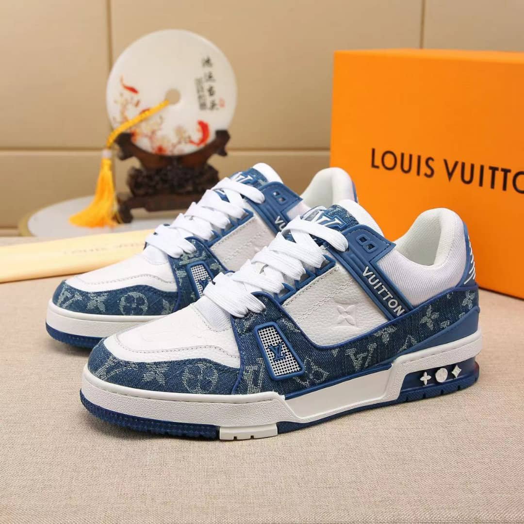 L0vis Vvtt0n Trainer Sneakers Blue And White 1A9Jgv
