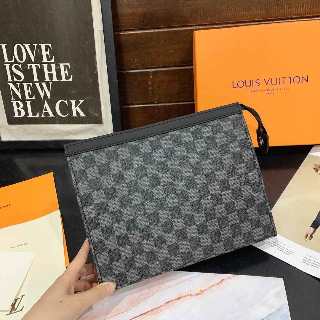 L0vis Vvtt0n Voyage Mm Pochette Clutch Damier 26Cm N41696
