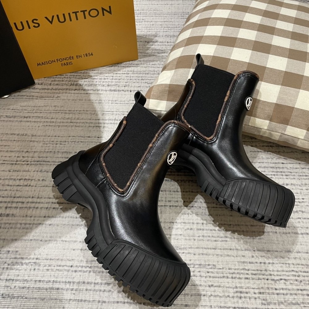 L0vis Vvtt0n Ruby Flat Ankle Boots Black 1Ab0Fo