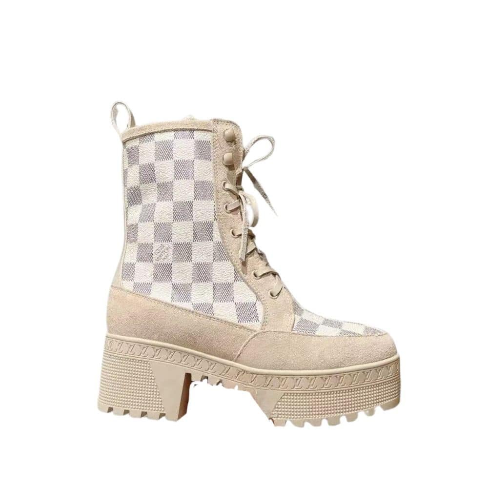 L0vis Vvtt0n Laureate Platform Desert Boot Damier Azure