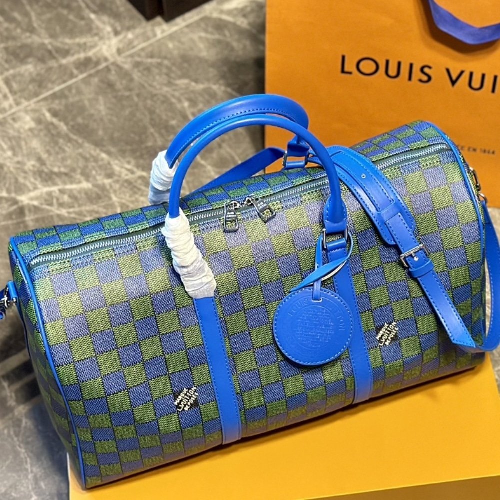 L0vis Vvtt0n Keepall Bandoulière Blue Green 45Cm