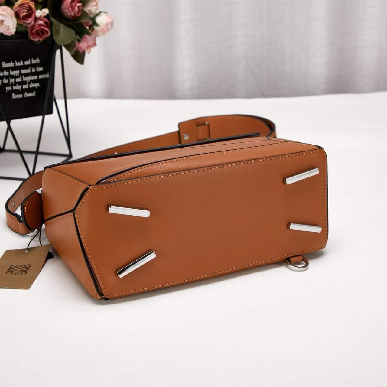 L0ew* Puzzle Leather Shoulder Bag 24Cm Tan