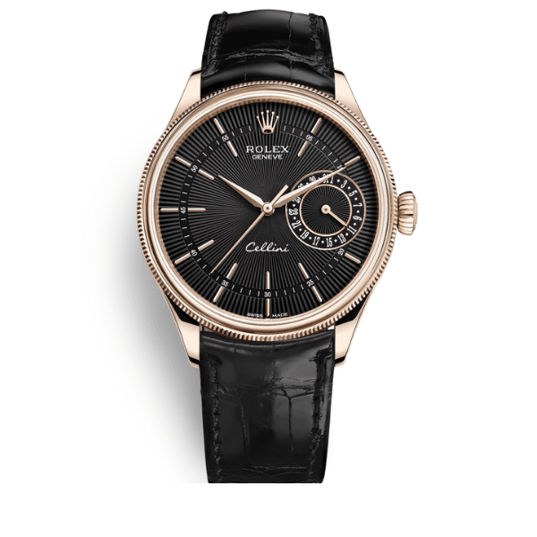 R01ex Cellini Date Black Dial And Everose Gold 39Mm 50515 0011