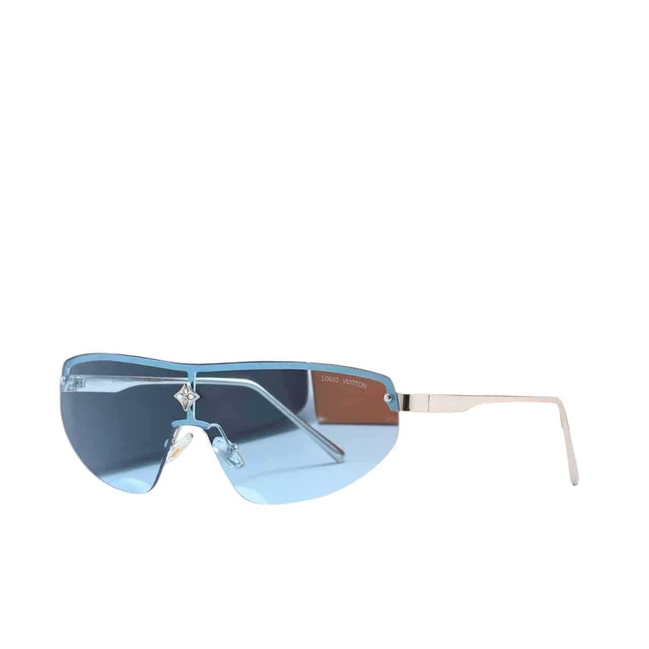 L0vis Vvtt0n Cyclone Mask Sunglasses Blue With Silver