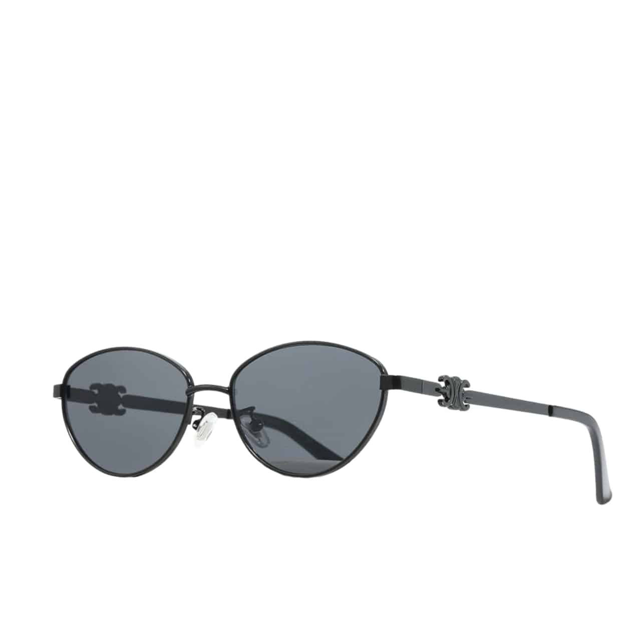 Ce1i*e Butterfly Cat Eye Sunglasses With Logo In All Black