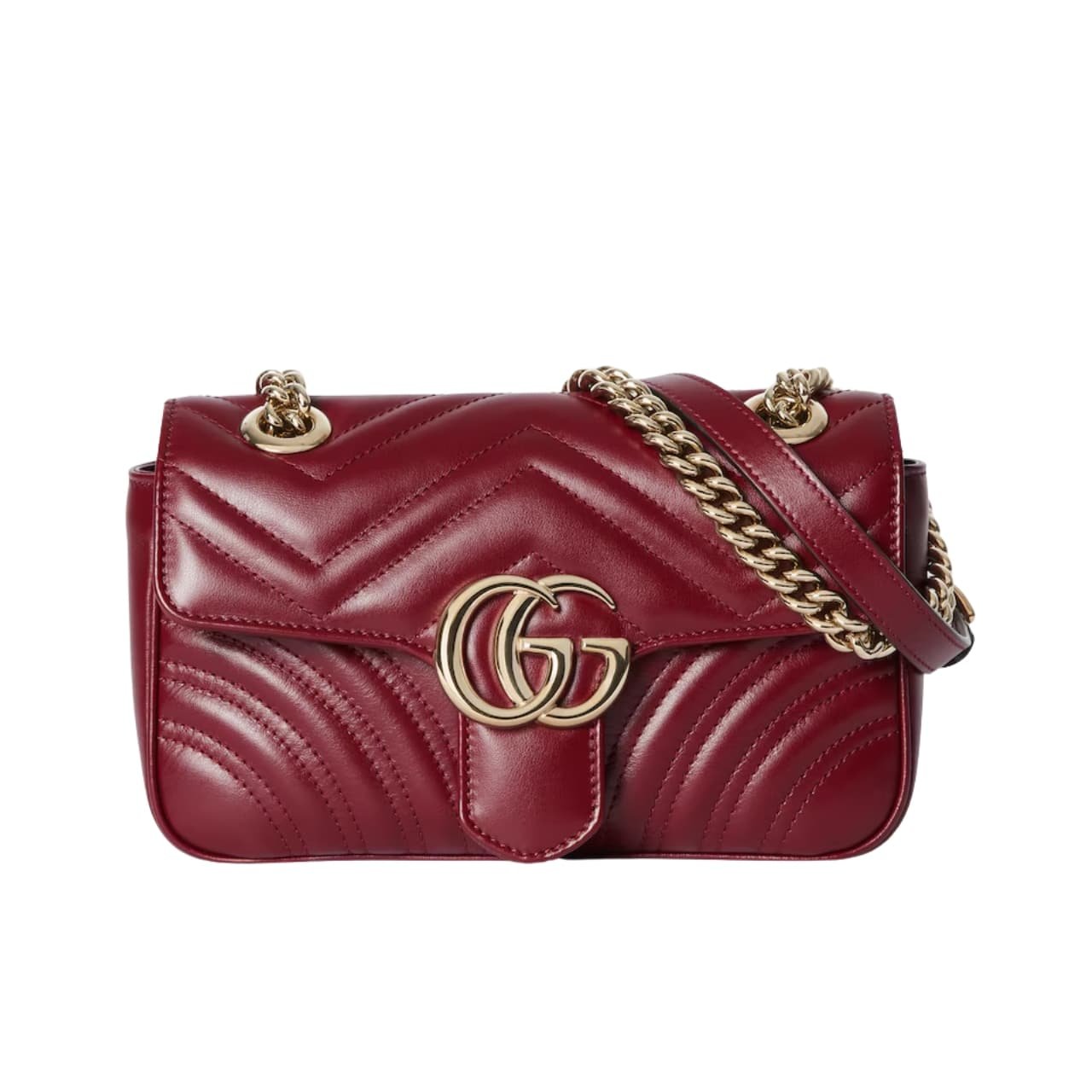 Gvc*1 Gg Marmont Mini Shoulder Bag Rosso Ancora 16Cm 443497 Aadpj 6207