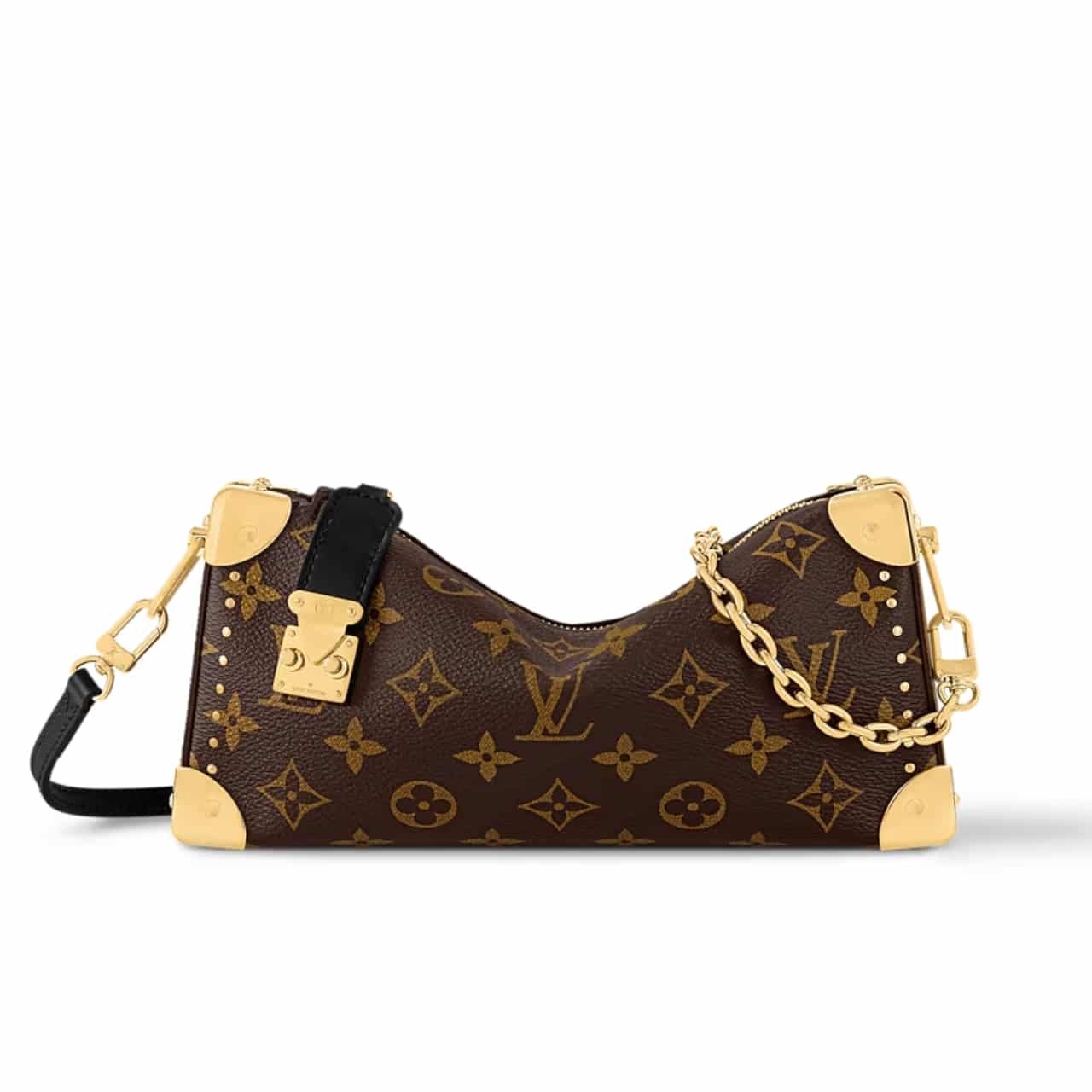 L0vis Vvtt0n Slim Trunk Bag Monogram Brown 23Cm M13147