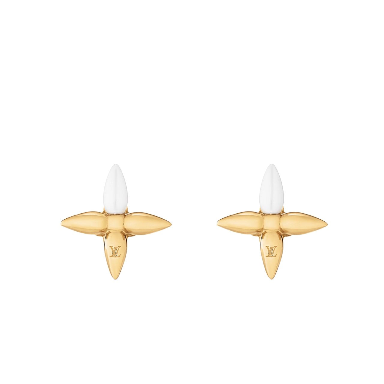 L0vis Vvtt0n L0visette Earrings Gold And Pearly White M00950