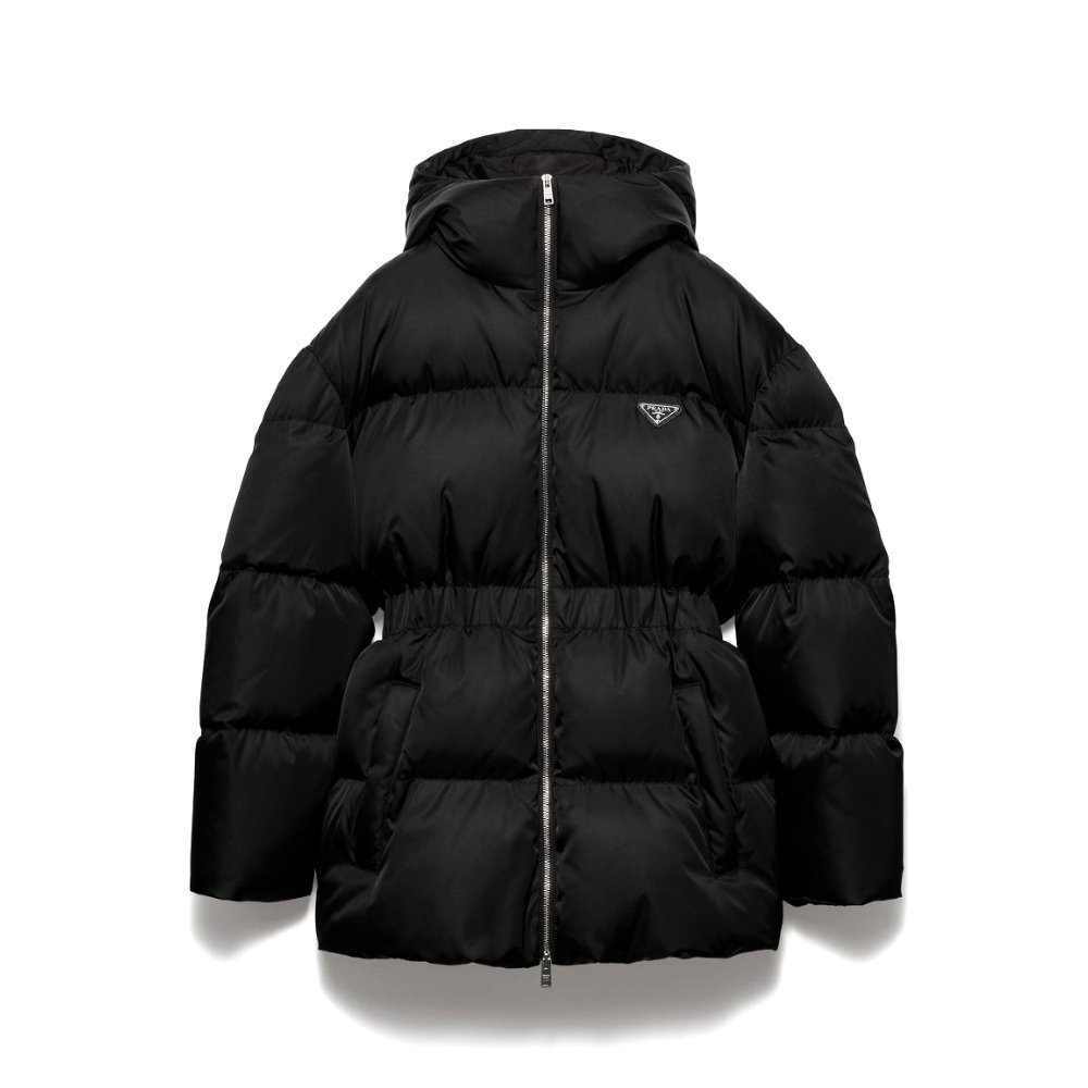 Pra*a Re Nylon Down Jacket In Black 292214 1Wq8 F0002 S Ooo