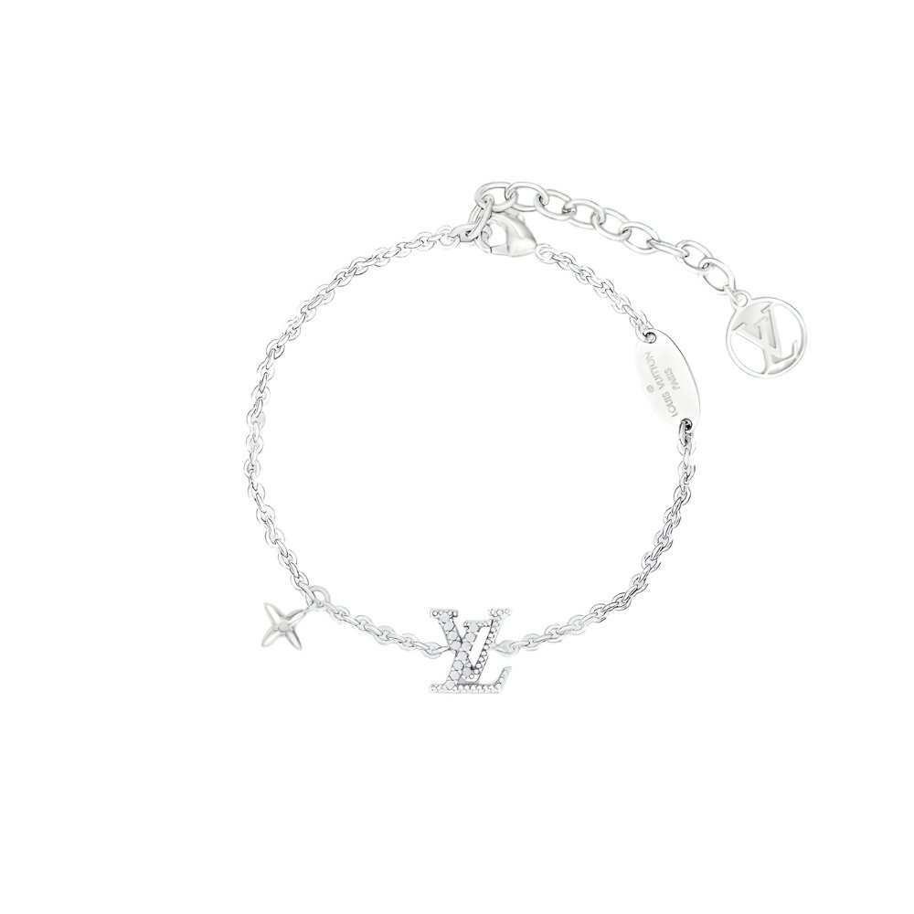 L0vis Vvtt0n Lv Iconic Enamel Bracelet Silver M02752