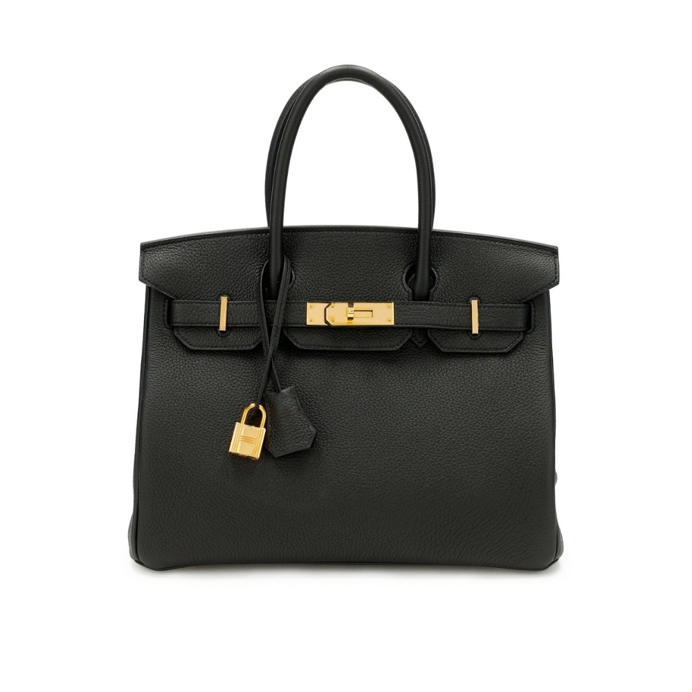 H**me5 Birkin 30 Togo Leather Gold Hardware Black 30Cm