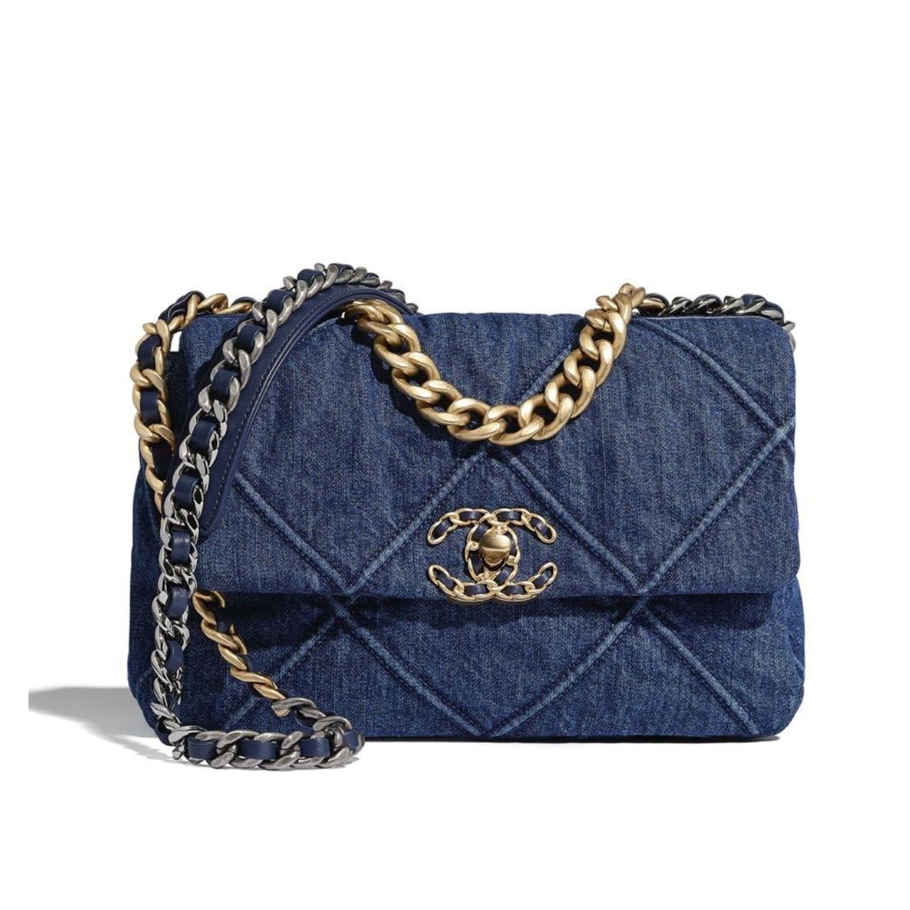 Ch**el 19 Flap Bag Denim Blue 25Cm As1160 B02876 N6832
