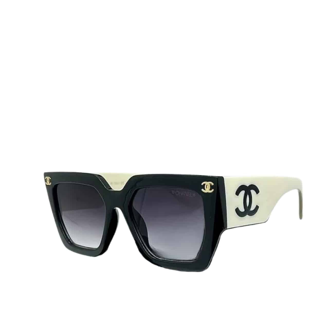 Ch**el Vintage Black White Sunglasses