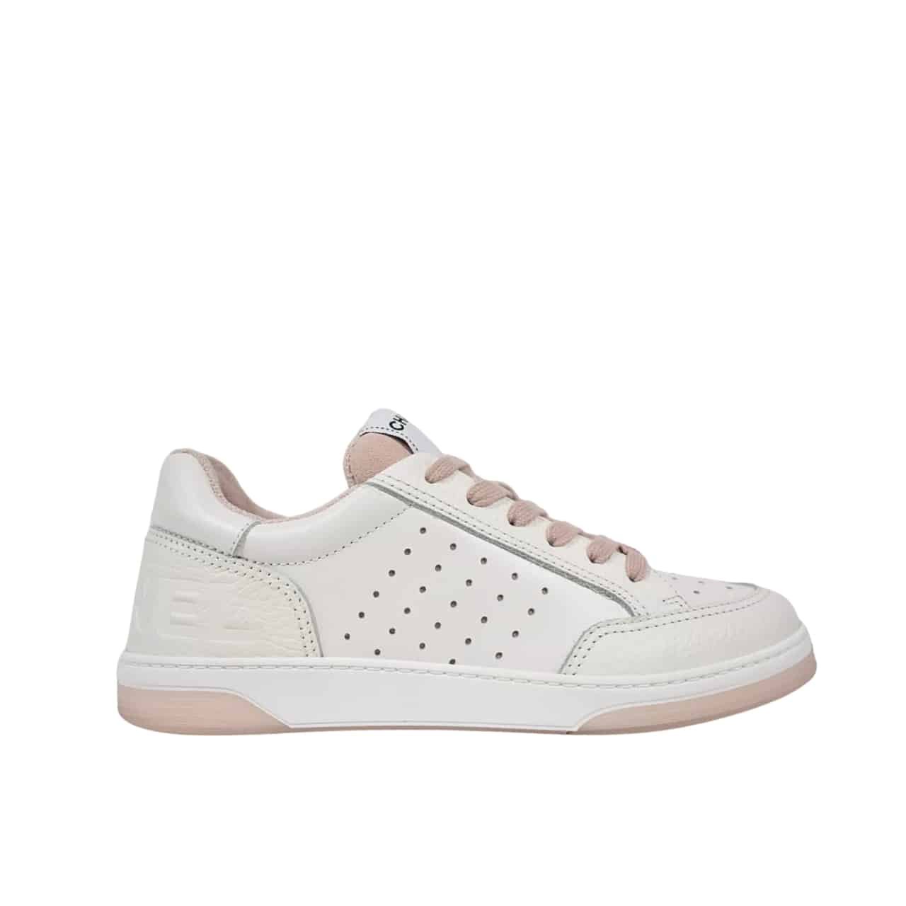 Ch**el Runner Trainer Sneakers White And Pink G35934
