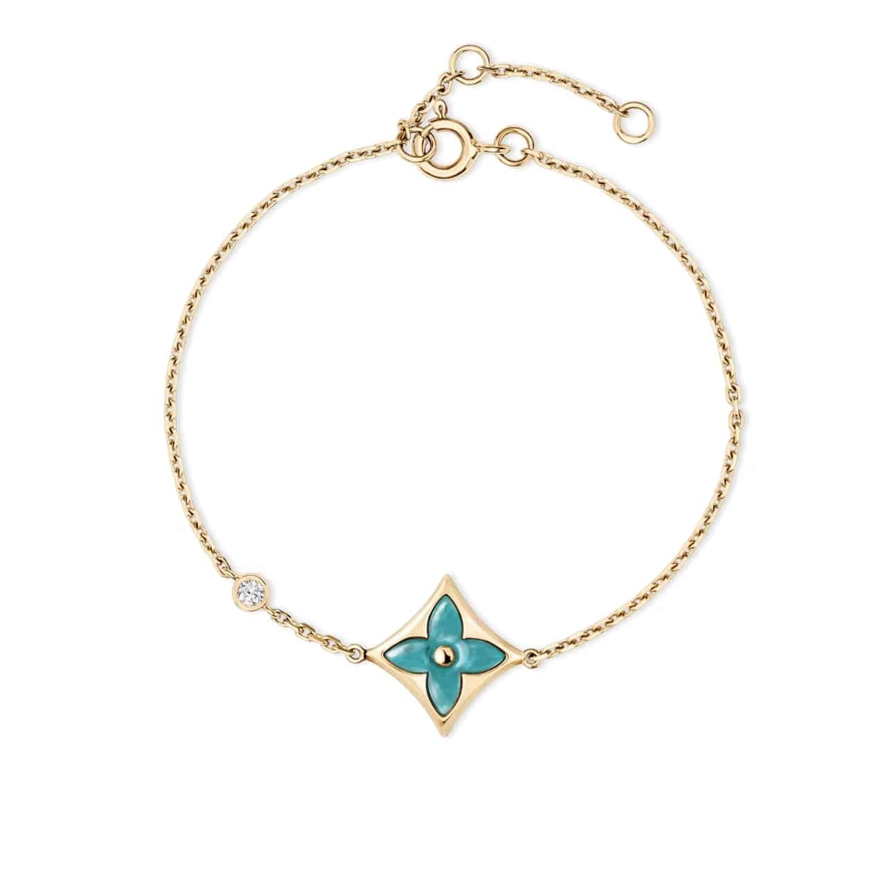 L0vis Vvtt0n Color Blossom Bb Star Bracelet Yellow Gold Q05977