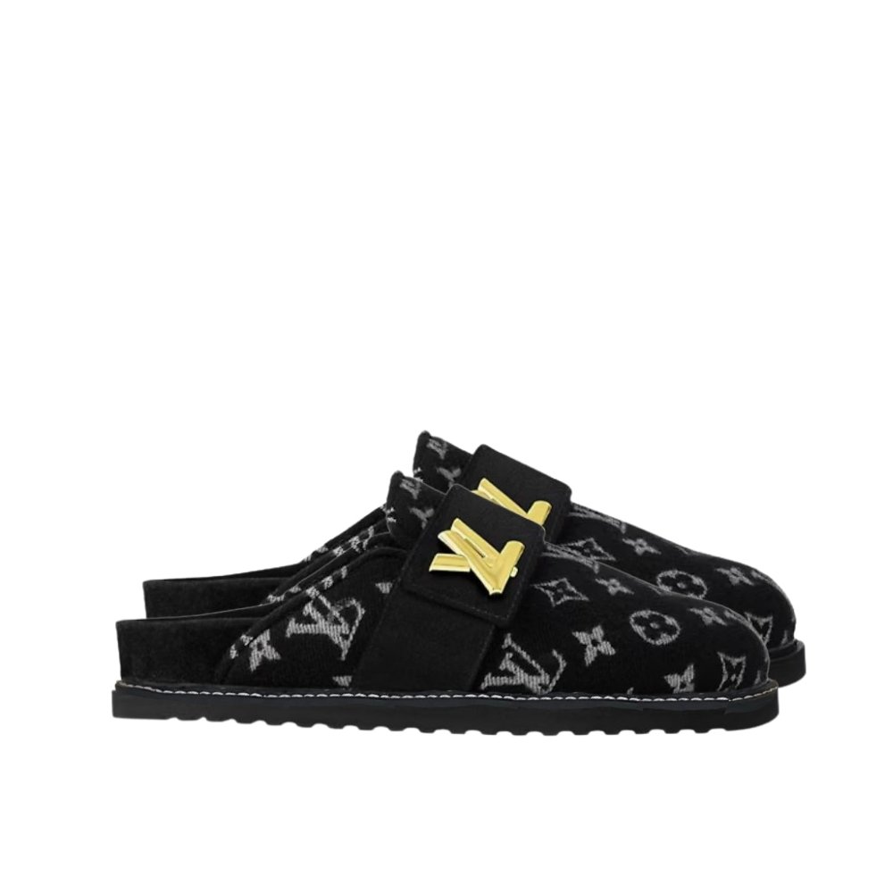 L0vis Vvtt0n Lv Cosy Flat Comfort Clog Black 1Aidou