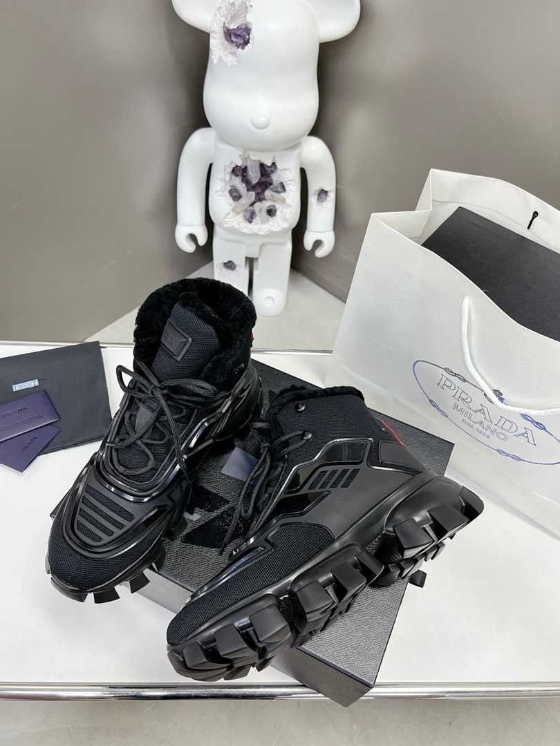 Pra*a Cloudbust Thunder High Top Sneakers Black