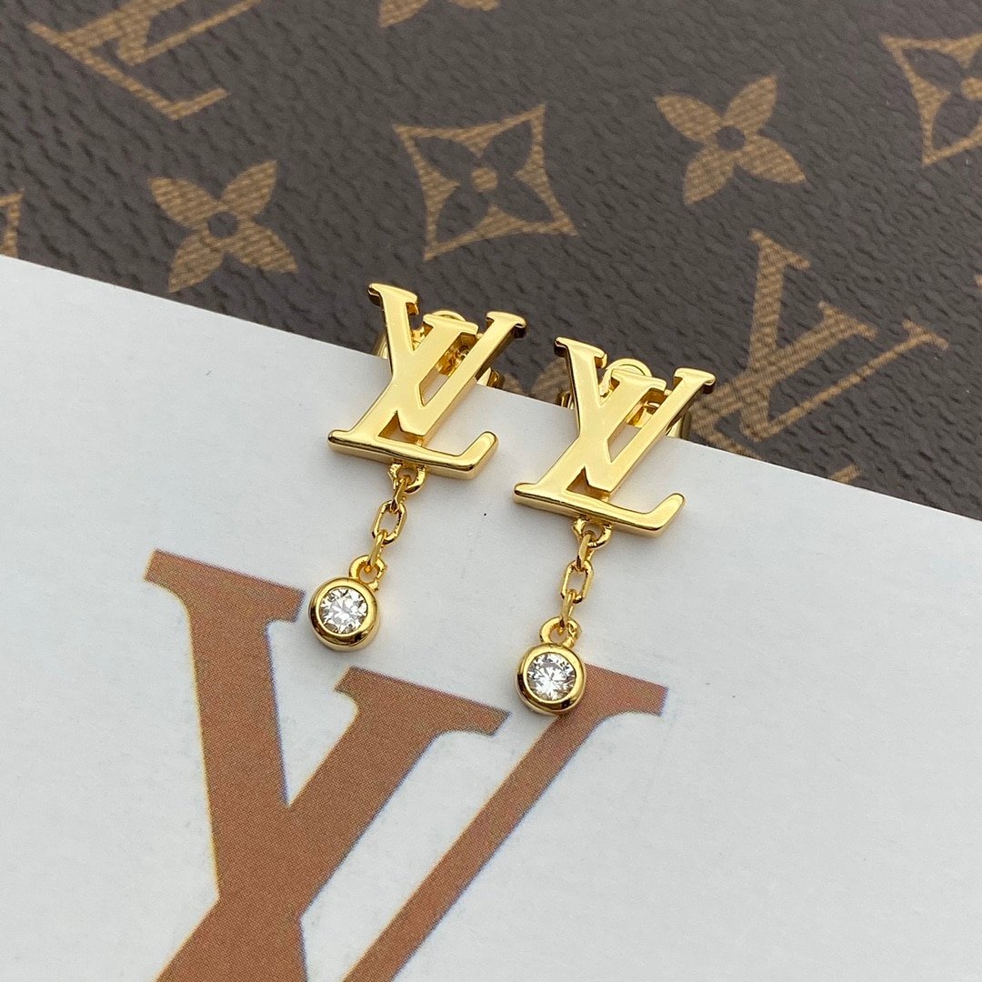 L0vis Vvtt0n Idylle Blossom Lv Ear Stud Gold Earrings Q96495