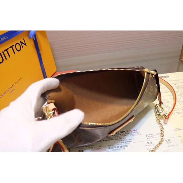 L0vis Vvtt0n Pochette Eva Monogram Canvas Brown 25Cm