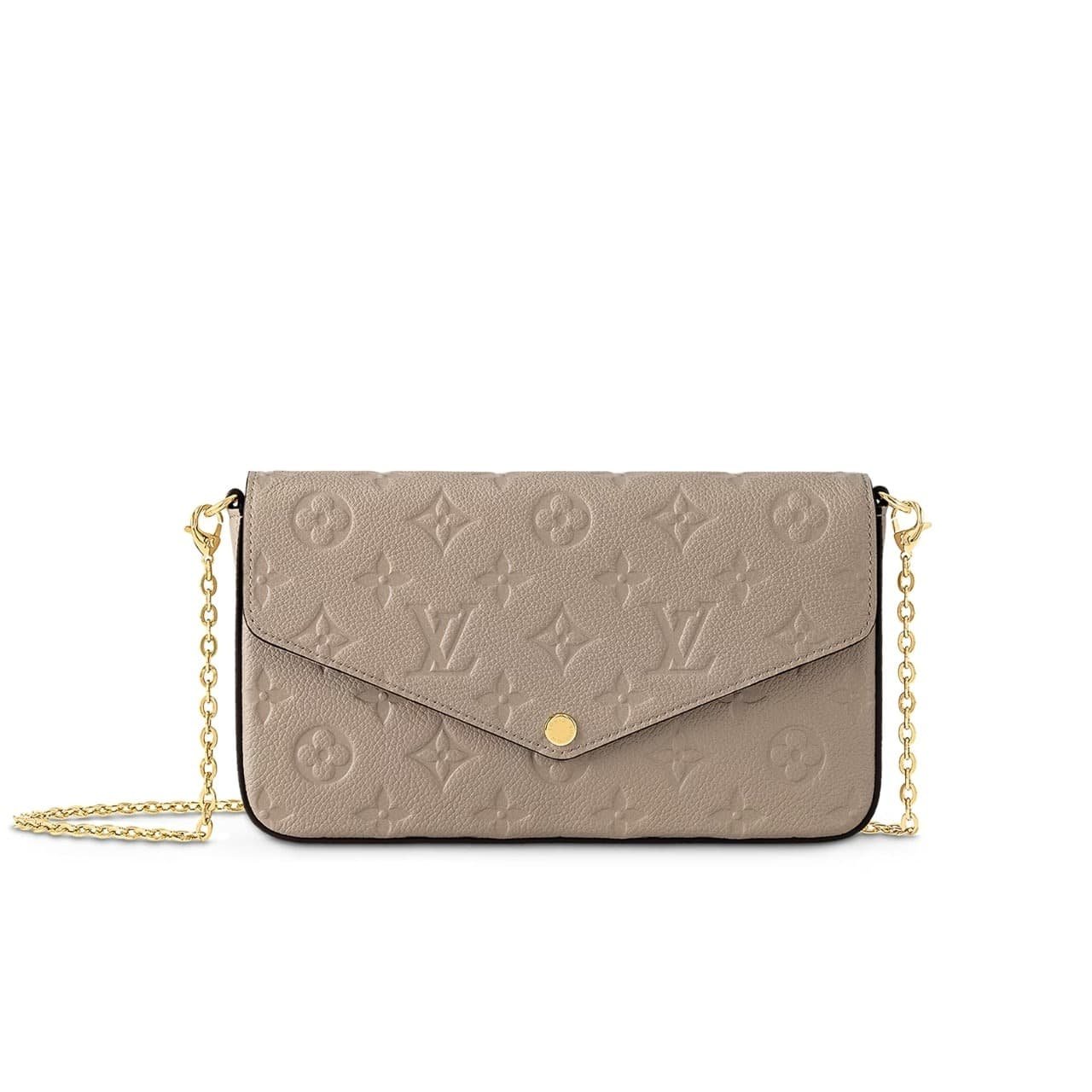 L0vis Vvtt0n Felicie Pochette Monogram Bag Beige 21Cm M82609
