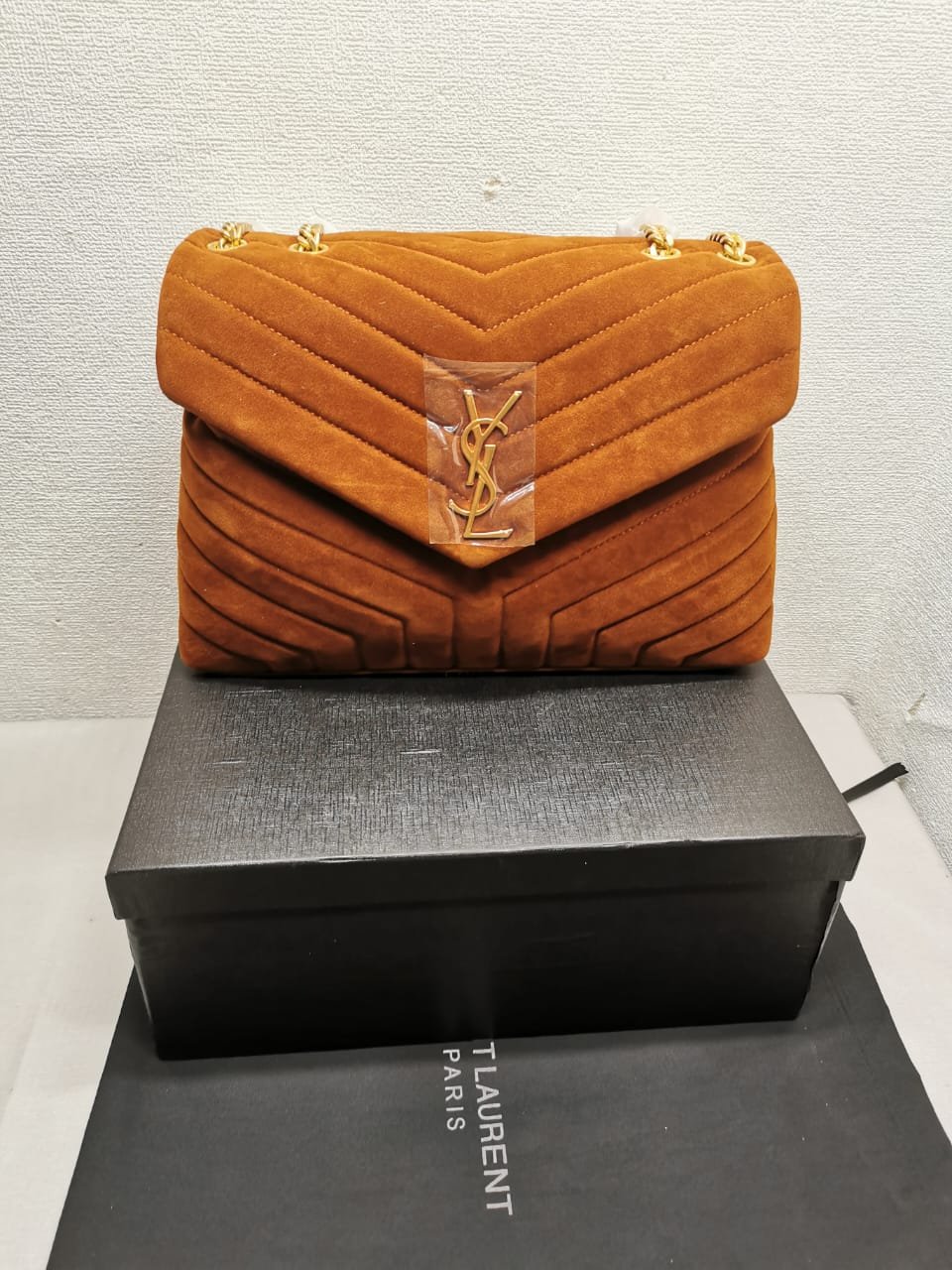 Sa1nt Lau*nt Loulou Medium In Suede Cinnamon Brown 31Cm 5749461U8C77761